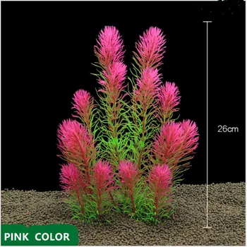 

Tall Green Artificial Long Leaf Plant Fake Water Grass Aquarium Fish Tank Decor