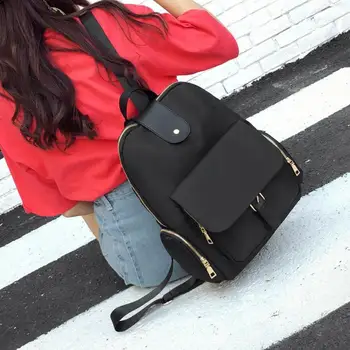 

Waterproof Casual Nylon Women Backpack Preppy Style Travel School Backpack Mochilas Mujer