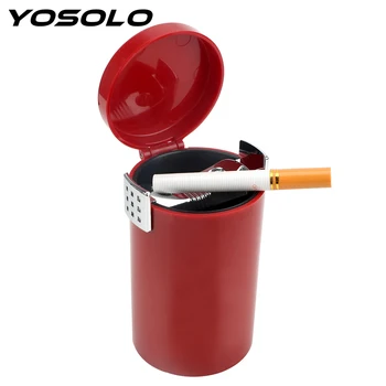 

YOSOLO Car Ashtray Storage Cup Holder Cigarette Smoke Holder Smoke Ash Cylinder Auto Trash Bin Multifunction Cigar Ash Tray