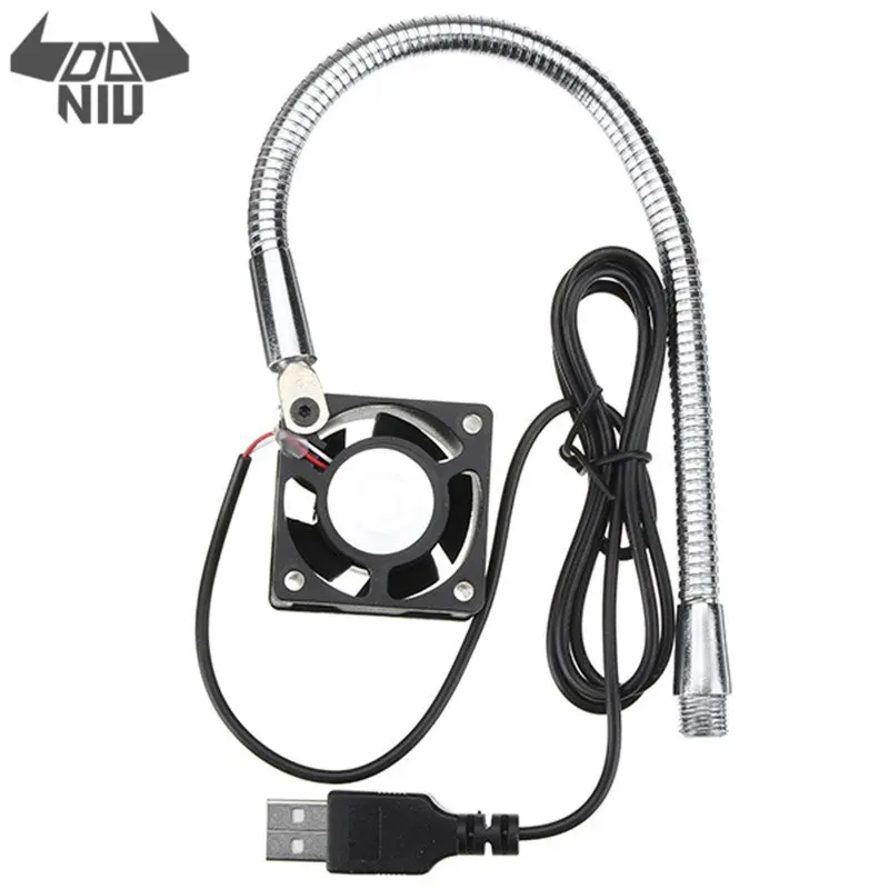 

DANIU Sliver 32cm USB Fan Helping Hands Third Hand Soldering Arms Metal Flexible Arms for Welding High Quality Tool