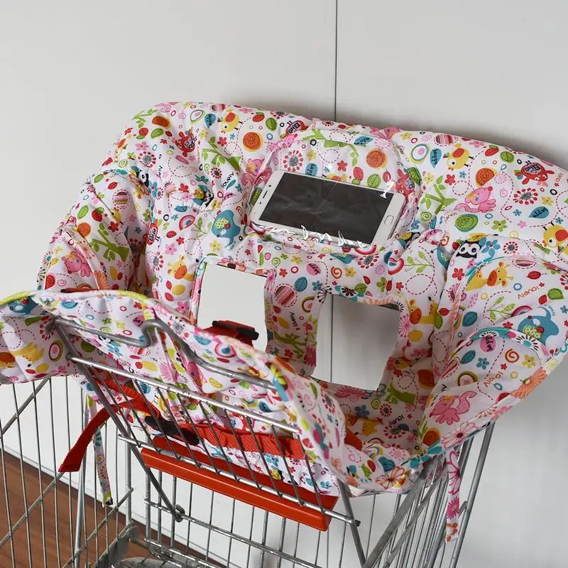 Baby Einkaufswagen Abdeckung Baby Kinder Supermarkt Einkaufswagen Kissen Esszimmerstuhl Schutz Sicherheit Sichere Reise Tragbares Kissen