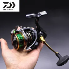 Daiwa Exceler Lt 2 скорости 1000D 2000D 2500 3000-C 4000D-C 5000D-C 6000D спиннинговая Рыболовная катушка высокое и низкое соотношение