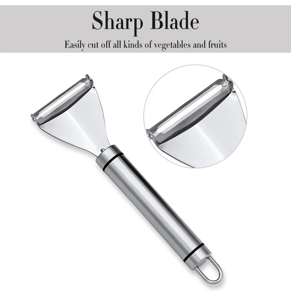 

Stainless Steel vegetable peeler Fruit Vegetable Cutter Sharp Stainless Steel Potato Carrot Grater Tool with Handle Kitchen Tool