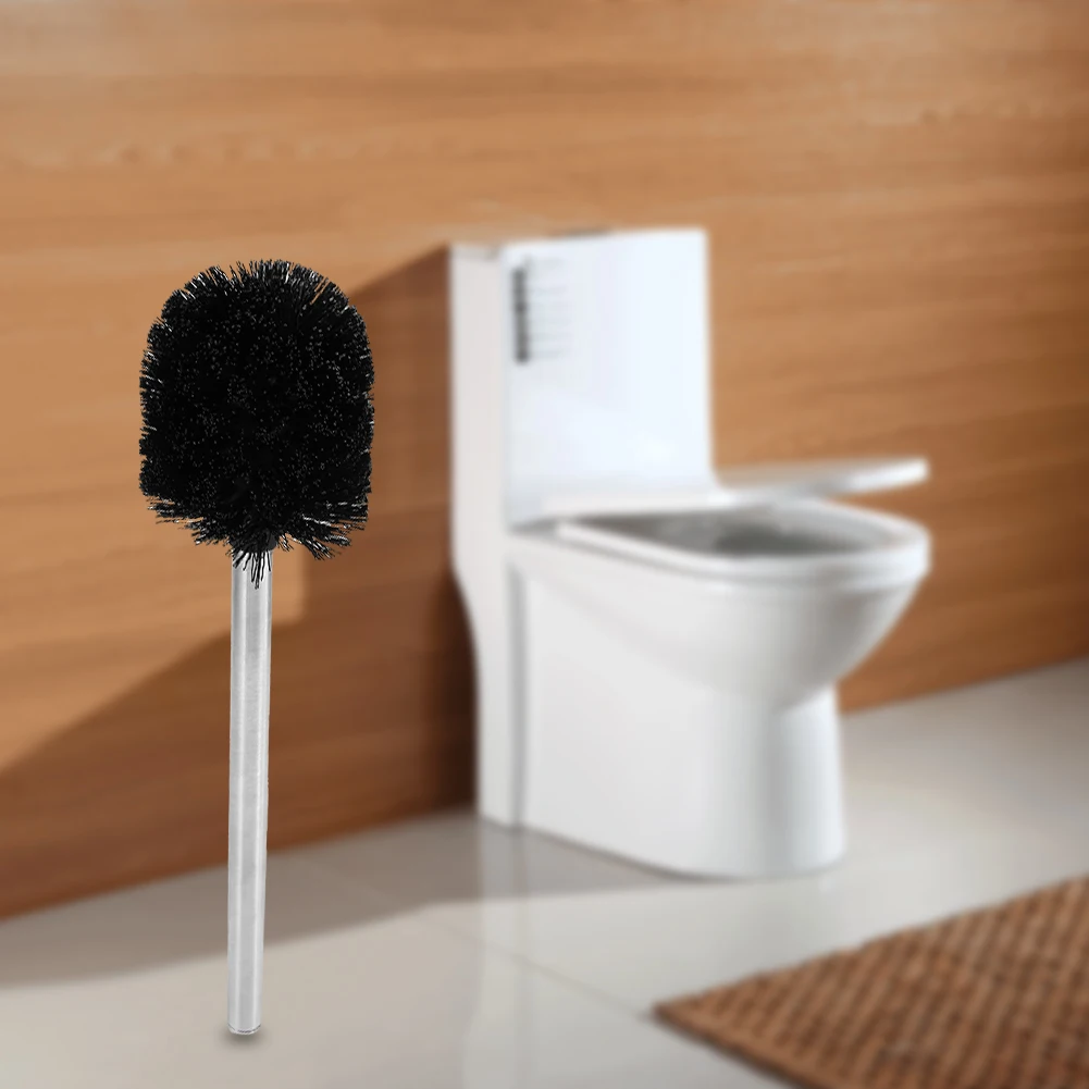 1Pc Stainless Steel Toilet Brush WC Bathroom Toilet Cleaning brush Black Brush with Metal Handle Bathroom clean tool toilet brush set