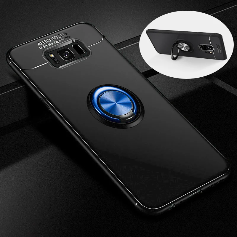 Чехол-подставка для Samsung Galaxy S8 Plus S9 мягкая автомобильная подставка полное