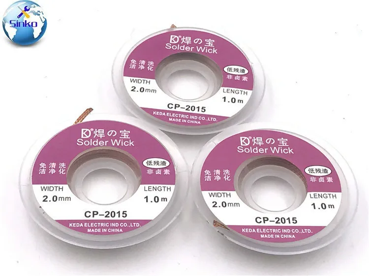 

5PCS/Set Solder Wick CP2015 Soldering wick wire New 2.0mm New Useful Desoldering Braid Solder Remover Wick cp-2015