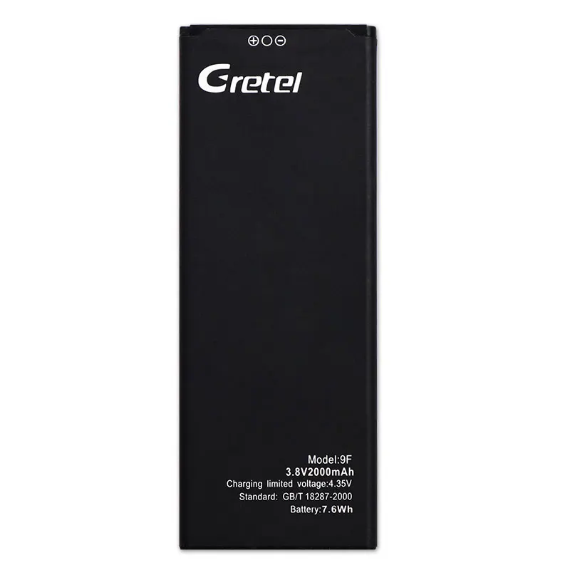 JRZ 2000 мАч для Гретель 9F A7 батарея мобильного телефона Высокое качество замена резервный аккумулятор для Гретель 9F A7