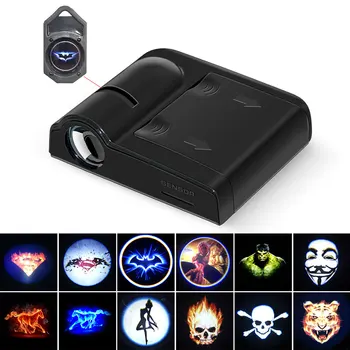 

Cartoon Logo Car Door Lamp LED Projector Light for Decoration Ghost Shadow Projecting Bulb Batman Spiderman Superman Hulk Logos