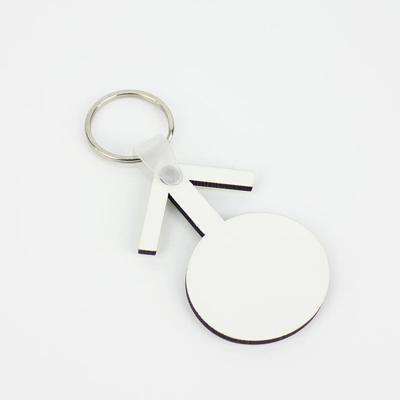 NEW 500pcs DIY MDF Double White Blank Key Chain Sublimation Wooden Rings For Heat Press Transfer Jewlery Photo Gift | Украшения и