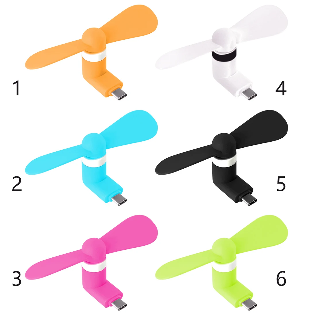 New Fashion Portable USB Type c Mini Fan Type c USB C Gadget Cooloing Fans For Xiaomi 5 mi5 mi4c