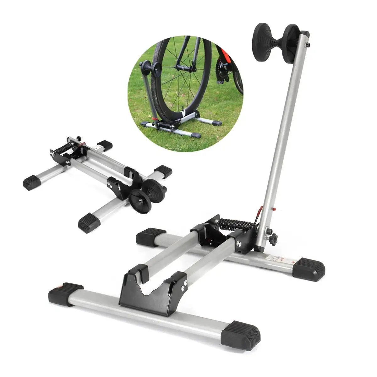 

Heavy L-type Bicycle Display Floor Rack Bike Stand Mountain Bike Rack Parking Holder Cycling Accessories