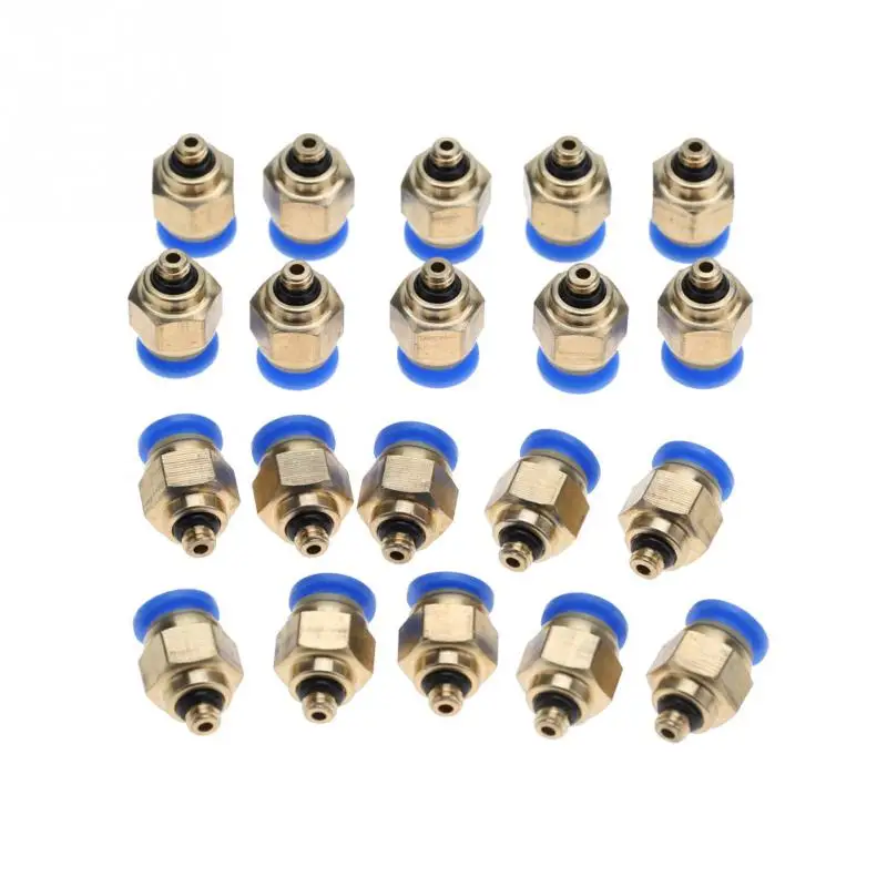 

6mm Air Pipe Pneumatic Quick Fittings Male Thread Straight Push In Connector Quick Fittings Set New Arrival
