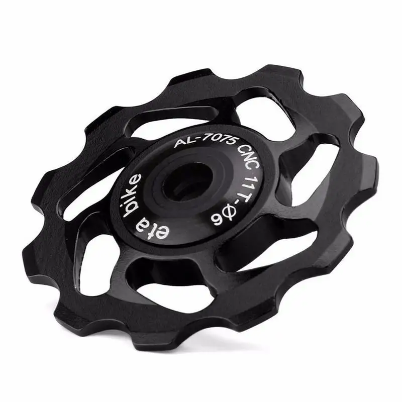 LACYIE دراجة الخلفية Derailleur البكرة 11 T MTB الطريق الدراجة الخلفية Derailleur البكرة الأسطوانة المهمل تحمل عجلة شدادة دراجة أجزاء