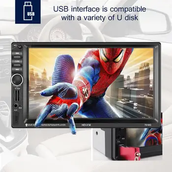 

7 Inch Bluetooth Car Stereo GPS Navigation Double Din In Dash Car Audio Stereo Univeral Car MP5 Player With TF USB AUX