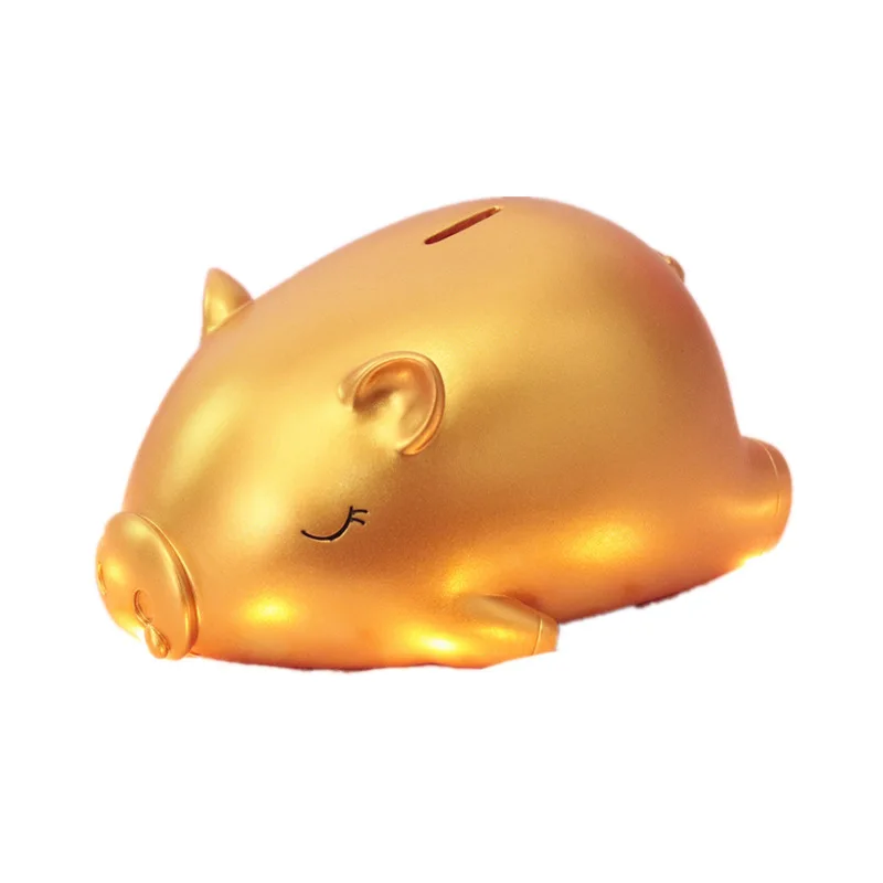 

Lucky Big Gold Pig Piggy Bank Meng Pig Birthday Gift New Year Creative Gift To Send Children To Not Bad Money Box Home Decor