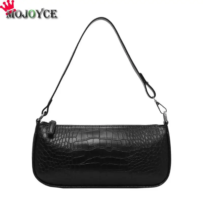 خمر التمساح نمط أكياس Crossbody للنساء عارضة البسيطة الحلوى اللون حقيبة ساعي للفتيات رفرف بو الجلود حقائب كتف