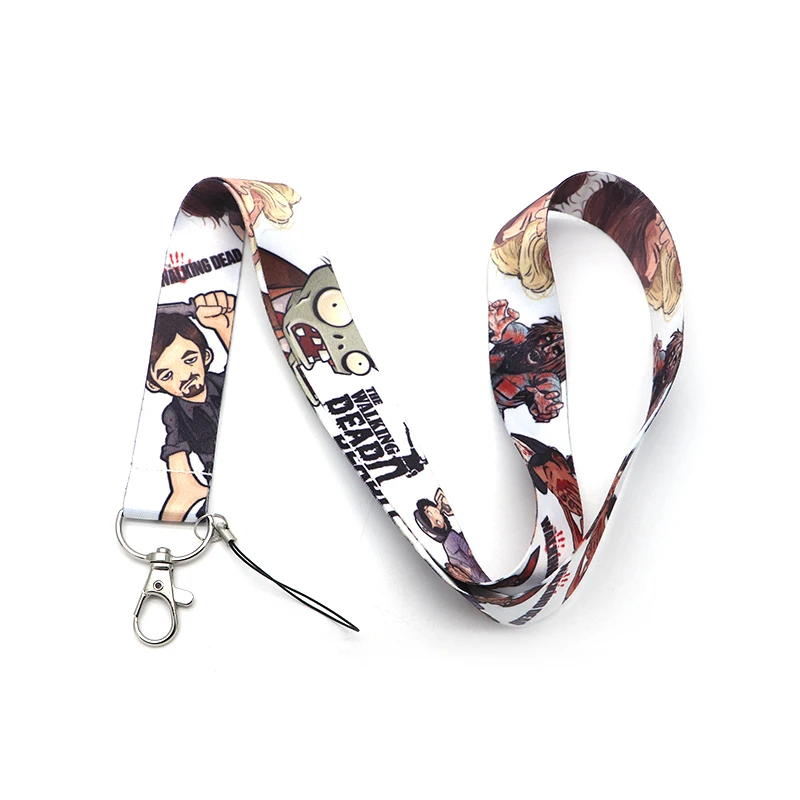 

Ribbon Lanyard For Keychain ID Card Pass Mobile Phone Hang Rope Anime the Walking Dead Lanyards Key Holder Q907