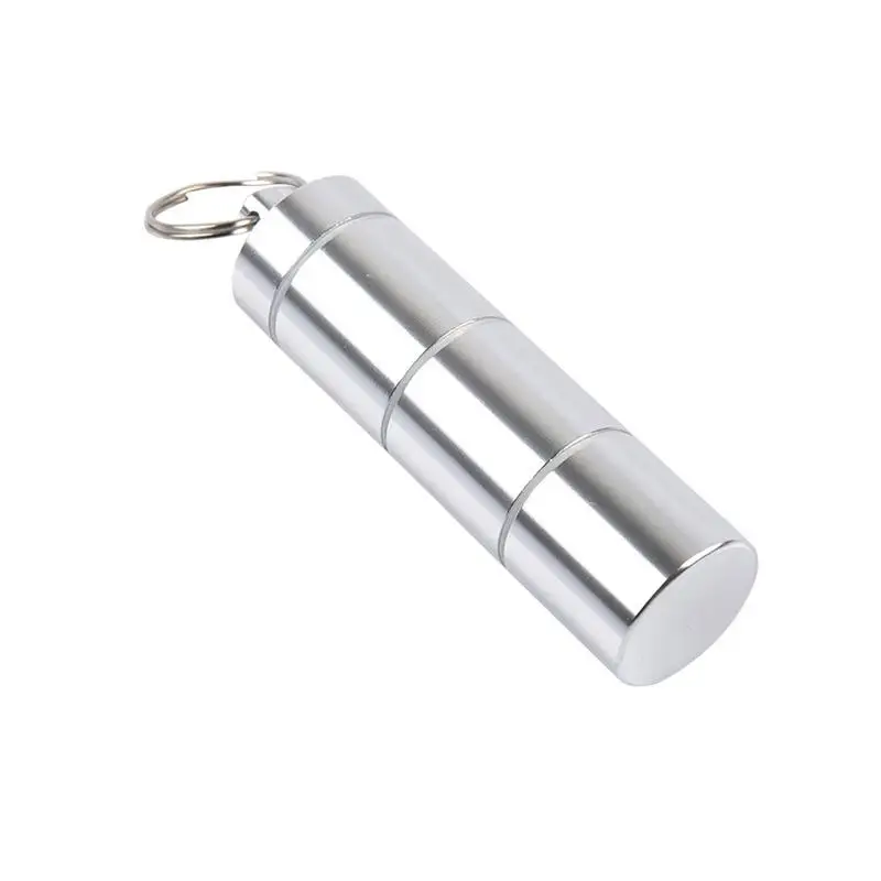 

Portable Pill Box 3 Slots Waterproof Makeup Storage Container Pill Case Medicine Organizer Medicine Storage Box With Key Chain