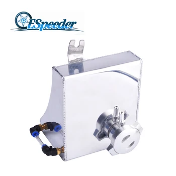 

ESPEEDER Universal 1.5L Aluminum Fuel Tank With Drain Plug Breather Reservior Oil Catch Can Radiator Overflow Tank Engine Parts