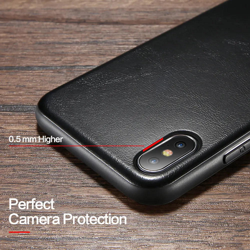 KISSCASE Кожа Телефон чехол для iPhone 6 7 8 плюс роскошный Бизнес Ретро Leatherr X S Capinhas