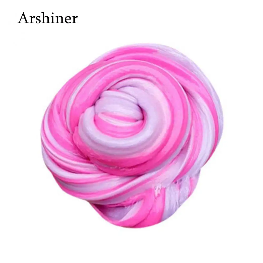 DIY Squishy kids Toy 35g Macaron Color Fluffy Slime toys With Box polymer light soft Clay Modeling Clay plasticine cloud slime