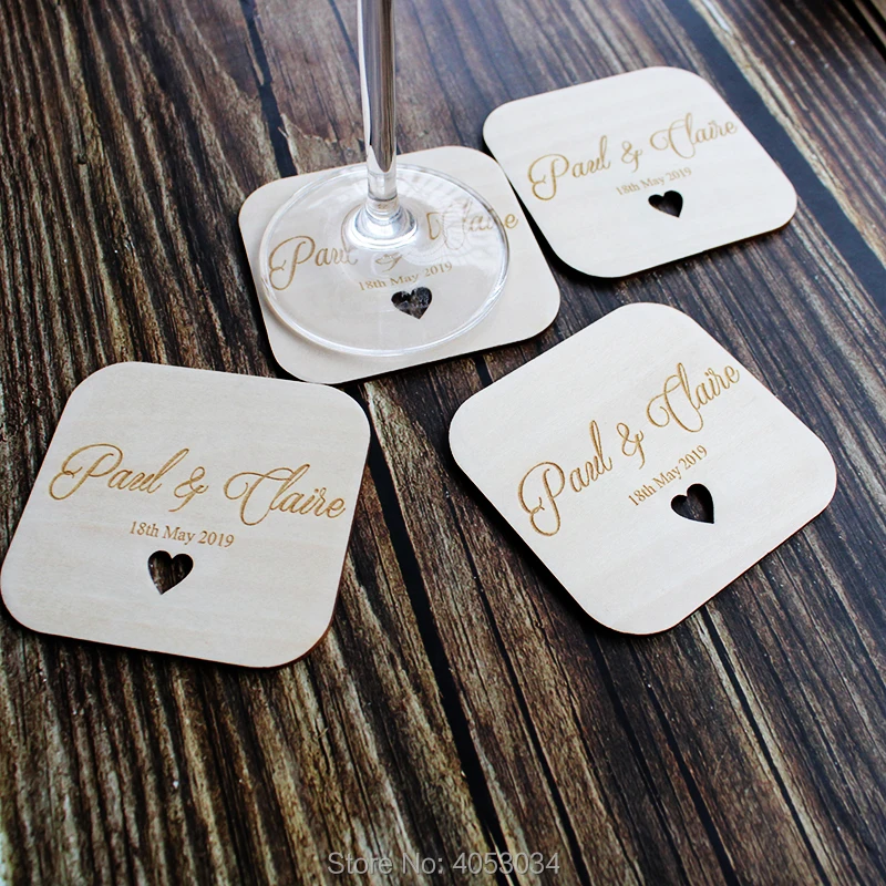 Деревянный свадебный стол Coaster Favours-индивидуализированный Keepsake Favour для гостей