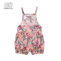 2019 Emmababy Новинка, детская одежда для маленьких девочек кружевное платье с цветочным рисунком, комбинезон, ползунки, Боди Наряд