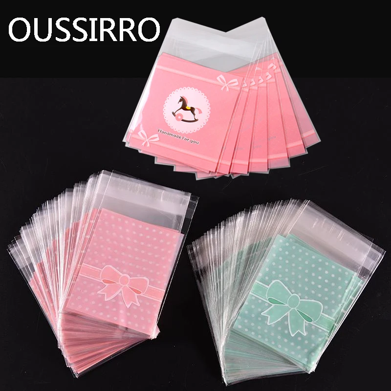 

25PCS/Lot Kawaii Lovely Gifts Cookie Packaging Bags Self-adhesive Plastic Bags For Food Biscuits Candy Cake Package