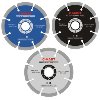

C-Mart Tools 1pc Diamond Marble Saw Blade 105mm Specialized Stone Cutting Sheet Multitool Angle Grinder Saw Disc Power Tool