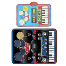 Детский танцевальный коврик Домашний Многофункциональный джазовый барабан электрическая игрушка-пазл для раннего развития Музыкальный Игровой коврик одеяло