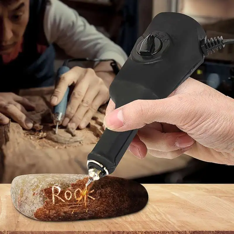 

DIY 220V 25W Grinder Drill Tool Electric Engraver Pen Carve Tool For Metal Jade Glass Marble Wood Power Tools