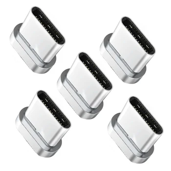 

5pcs USB Type C Adapter USB C to Type C Adapter for Android Cellphone (Silver)
