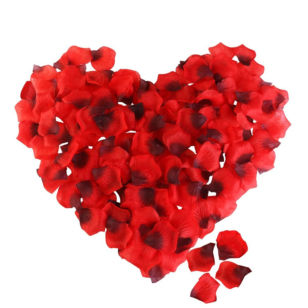 2200 шт. лепесток розы реалистичные шелк искусственный декоративные красный лепесток аксессуар для Свадебная вечеринка реквизит