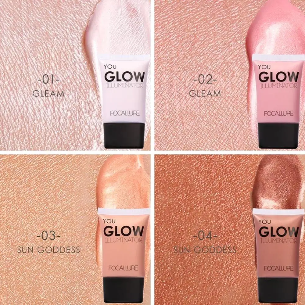 Ярче для Illuminatore лица и тела читая Glow осветитель Shimmer крем жидкая FOCALLURE кожи