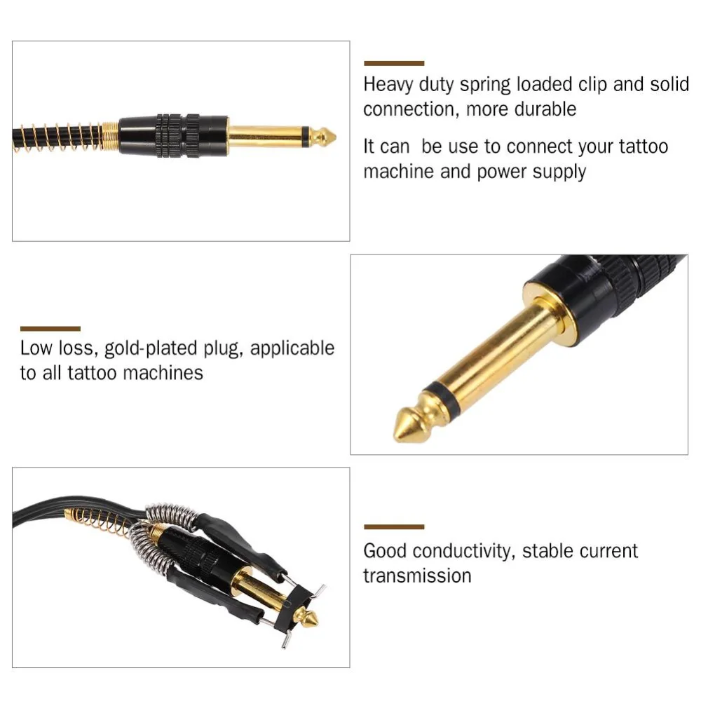 1,8 м силиконовый шнур для татуировочной машинки для татуировки Мощность машина для татуировок профессиональный тату-аксессуар