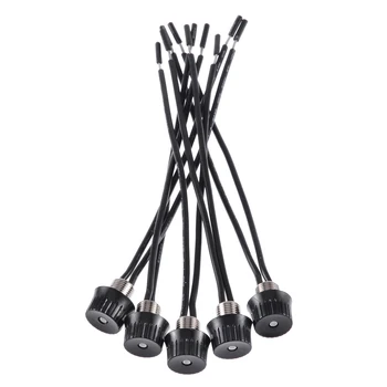 

5pcs New Black Rotary Stye On/Off Canopy Switches 3/1 amps at 125/250 4" Wire ZE-105M