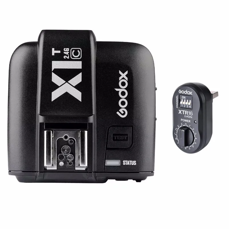 Беспроводной триггер вспышки Godox X1T-C &amp XTR-16 Remote 2 4G для Witstro Ad360 Ad180 Speedlite камер Canon DSLR