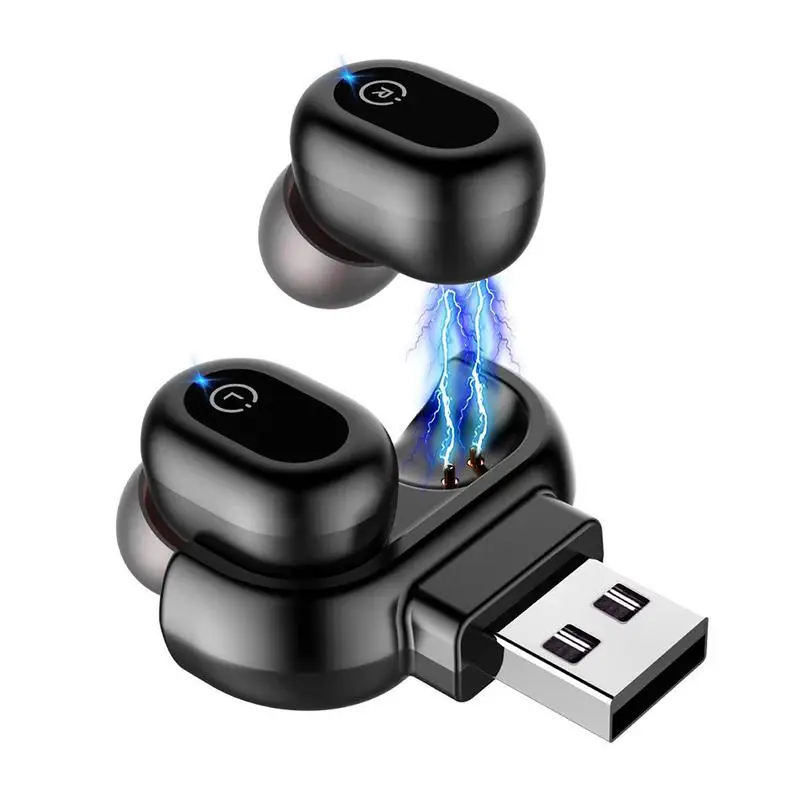 

Mini TWS 5.0 Wireless Bluetooth Earphone IPX8 Waterproof Surround Stereo Bluetooth Earphone Build-in HD Mic With Charging Box