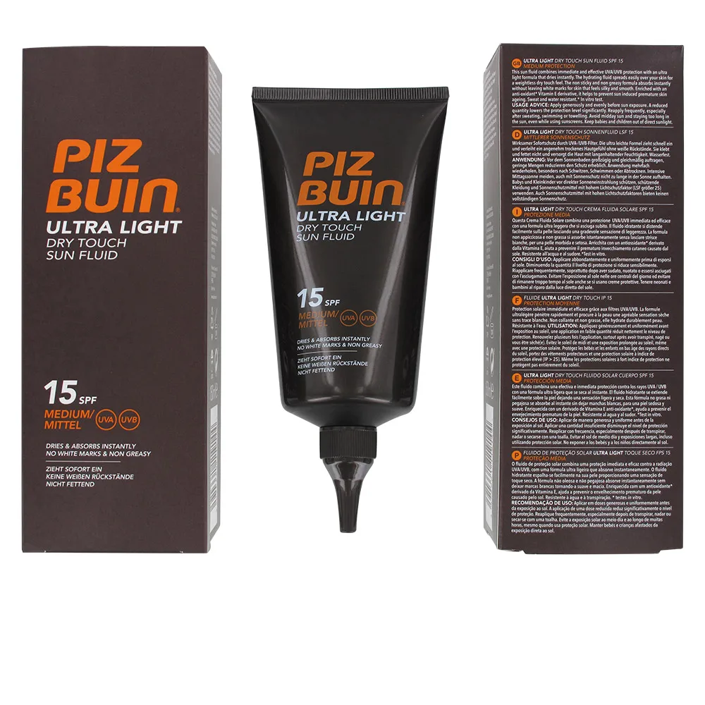 Ультра легкий сухой Sun Touch жидкости Spf15 Piz Buin 150 мл|Защита для губ| |