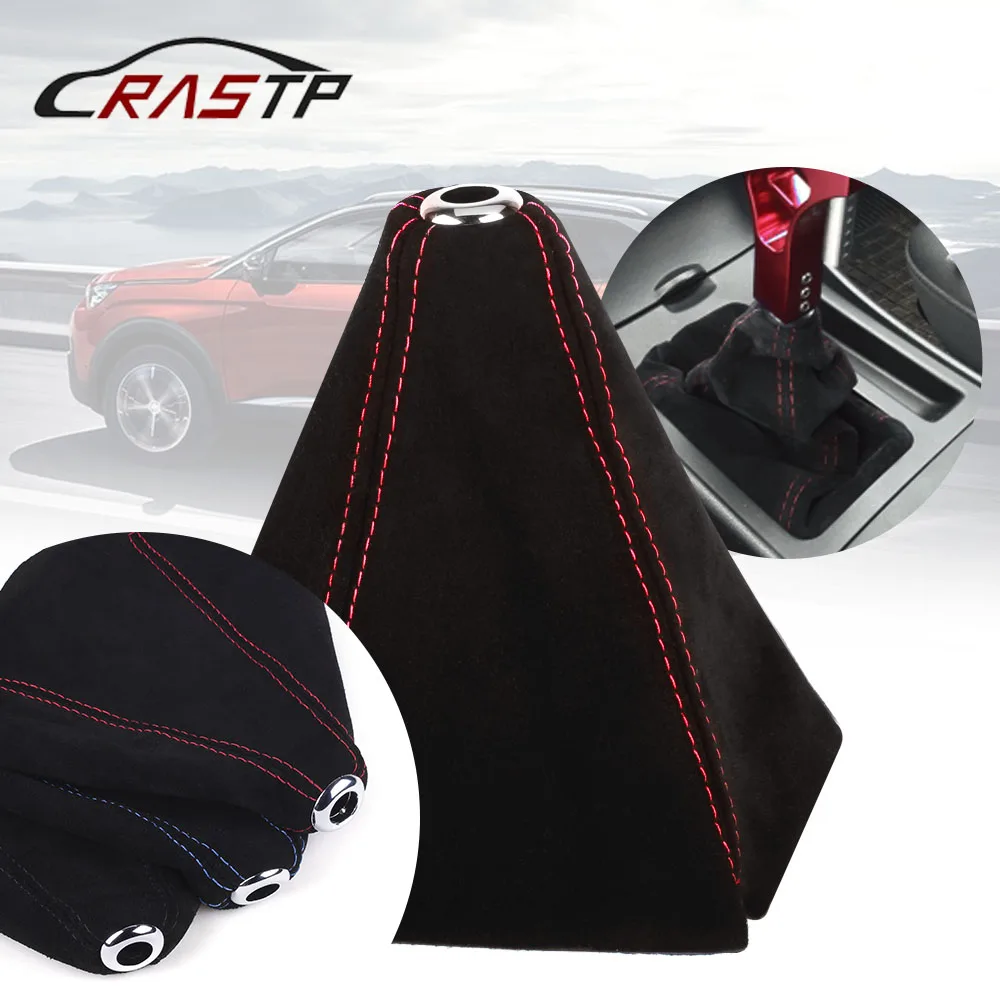 

RASTP-Racing Car Universal Frosted Leather Car Gear Shift Knob Boot Gear Head Dust Cover RS-SFN002