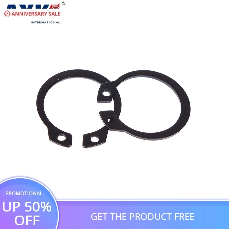 

M20 M22 M24 Carbon Steel Mn65 Spring Washer DIN472 C Type Snap Retaining Ring For 20mm 22mm 24mm Inside Internal Shaft Circlip
