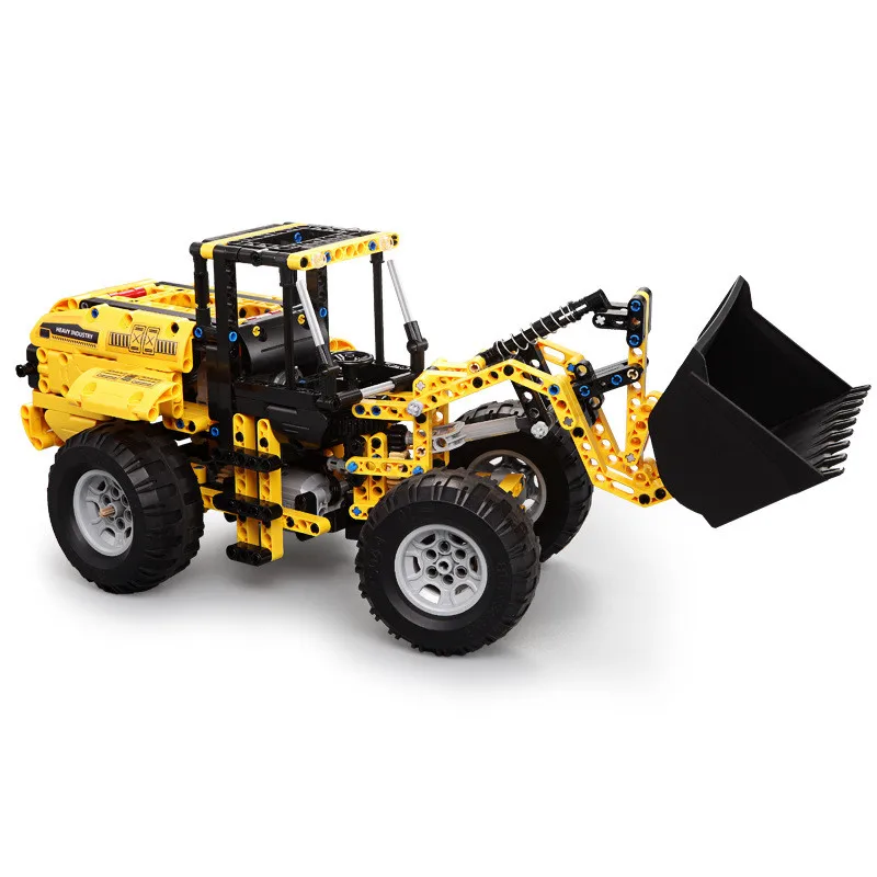 491pcs City Engineering Technic RC Machine Car Building Blocks Bulldozer Excavator Truck Compatible Legoed Enlighten Bricks Toy