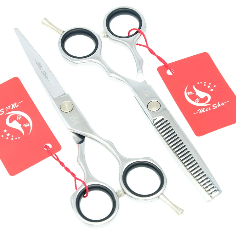 

Meisha 5.5 Inch Hairdresser's Scissors Stainless Steel Hair Cutting Shears Barbers Thinning Tijeras Salon or Home DIY Use HA0195