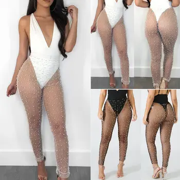 

Hirigin Women Sexy Beach Mesh Sheer Bikini Cover Up Swimwear Bathing Pants Trousers Sale