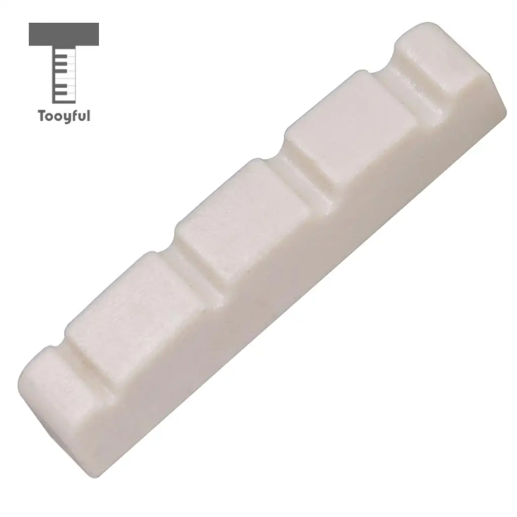 String Slotted Nuts for 4 String Electric Bass Guitar Accessory 2 Pcs