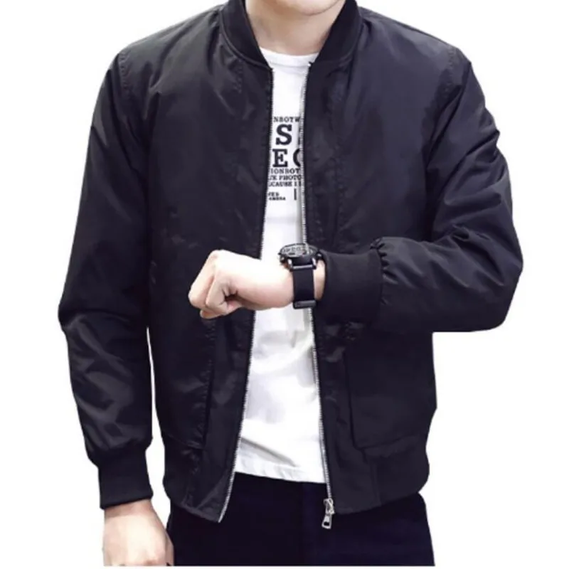 

Zollrfea Fashion Autumn/Winter Style Solid Colors O-neck Collar Jackets Men Casual Slim Windproof Jackets Men Size M-4XL CA0259