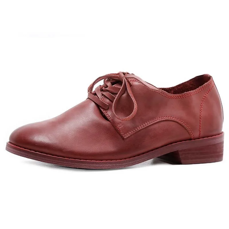 Caja La Las Cm Mocasines Mujeres 3 Casual Grueso red Cordones Bombas Primavera Bajo Zapatos white De Black Tacón Embalaje Cuero Rojo D3130 Genuino UzT4qWUd