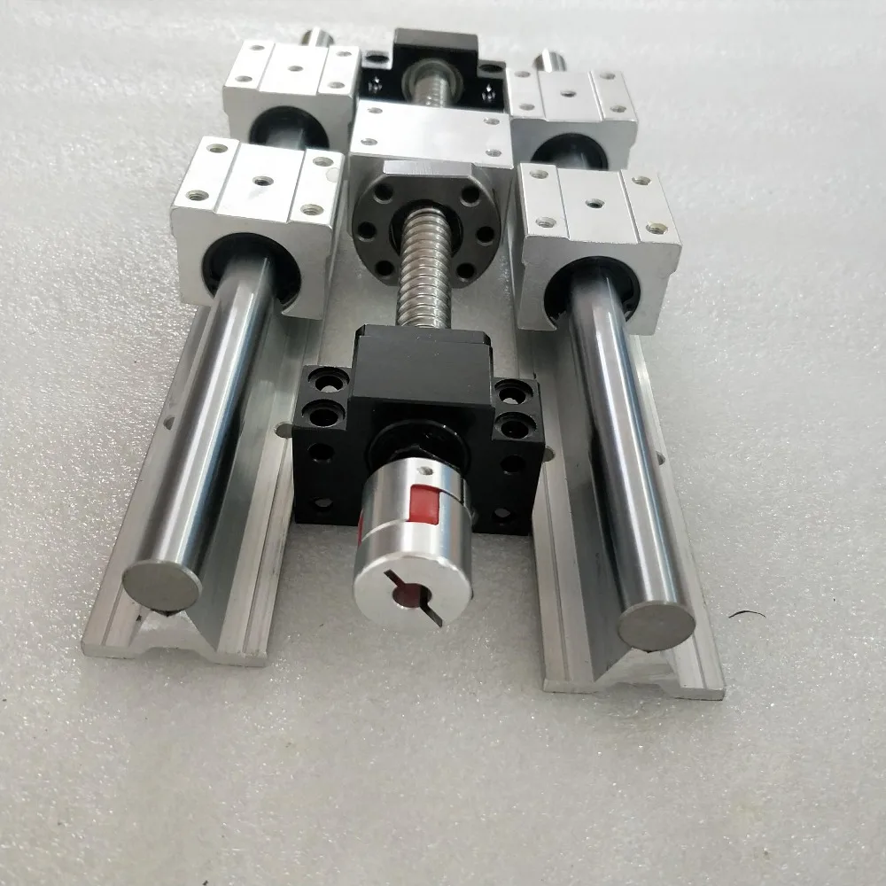 

best price RM1605 ball screw SFU1605 & 2Pcs linear guide SBR20-600mm +4 pcs SBR20UU & BK12 and BF12 & coupler 8 *10