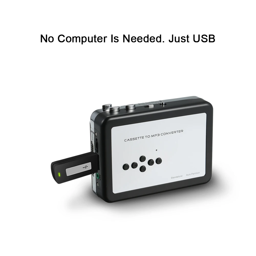 Cassette to MP3 Converter USB Tape to Music Player Digital Audio