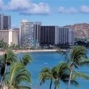Waikiki пляж Гонолулу Гавайи США плакат печать (18x6) | Дом и сад